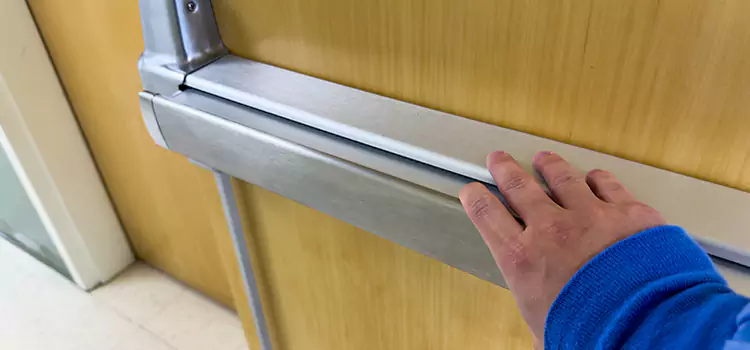 Installing a Push Bar on a Door Coeur d'Alene